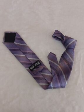 Stacy Adams Purple Striped Men's Tie